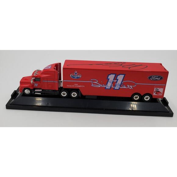 Bill Elliott Signed Die Cast Transformer Cab Trailer Racing Champions 1:87 Scale - Picture 5 of 5